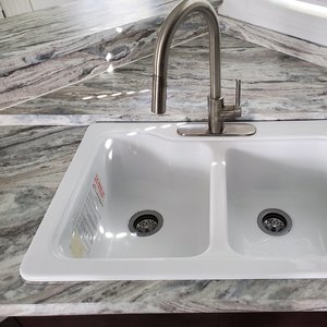 White Acrylic Sink