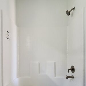 Fiberglass Tub and Shower Combo